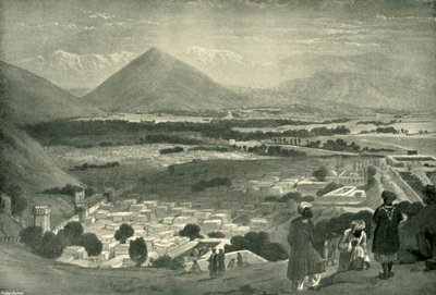O Hissar de Bala e a cidade de Cabul da parte superior da cidadela, c1842, 1901. de James Atkinson