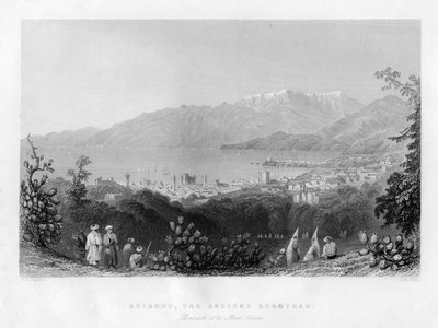 Beirout, a antiga Berothah, Síria, 1841. de James B. Allen