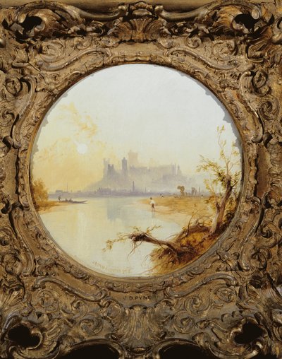 Uma vista do castelo de Windsor do Tamisa de James Baker Pyne