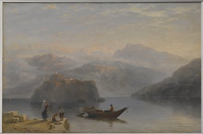 Lago Maggiore (?) c.1860 (óleo sobre tela) de James Baker Pyne