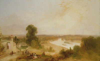 Vista do rio Tamisa de Richmond Hill, 1835 de James Baker Pyne