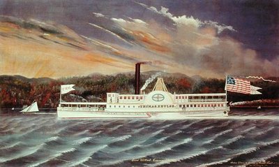 Barco a vapor "Thomas E. Hulse de James Bard