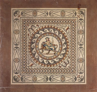 Pavimento tesselado romano, descoberto em Leadenhall Street, Londres, 1804 de James Basire II