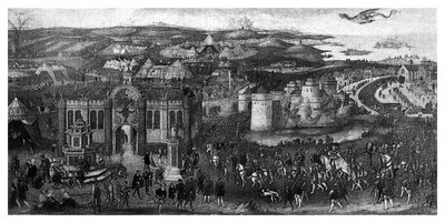 O campo do pano de ouro, 1520, 1896. de James Basire I