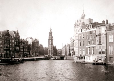 Canal, Amsterdã, 1898. de James Batkin
