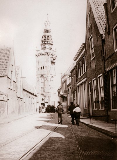 Cena de rua, Monnickendam, Holanda, 1898. de James Batkin