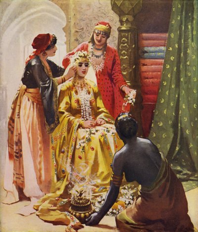 Uma noiva adornada por seu marido de James Clark
