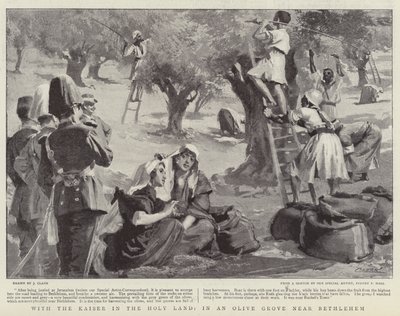 Com o Kaiser na Terra Santa, em um bosque de oliveiras perto de Belém de James Clark