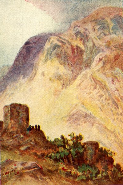 Monte Ebal e Monte Gerizim - João iv. 20, c1924. Criadores: James Clark, Henry A Harper. de James Clark and Henry A Harper