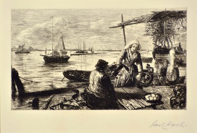 A Market Boat, Holanda de James Clarke Hook