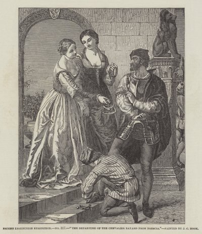 A partida do Chevalier Bayard de Brescia de James Clarke Hook