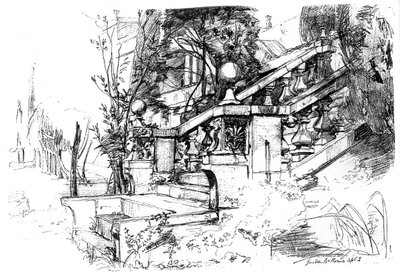O jardim perto de Roma, 1848 c1880-1882. de James Clarke Hook