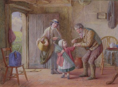 Um cêntimo para si próprio, c.1870 (aguarela) de James Clarke Waite