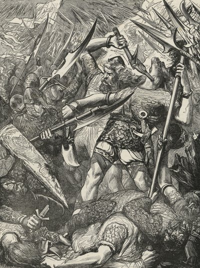 Morte de Harold na Batalha de Hastings de James Cooper