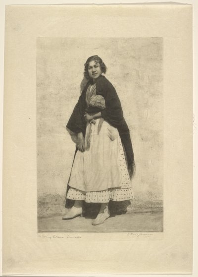 Uma jovem gitana, Granada de James Craig Annan