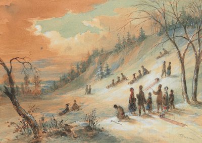 Tobogã na encosta de uma colina, perto de Montreal de James D. Duncan