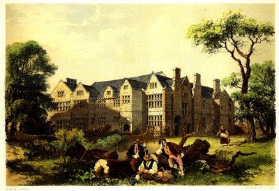 Sawston Hall, Cambridgeshire, 1848 de James Dafforne