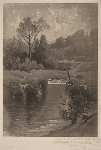 Uma velha barragem perto de Montrose de James David Smillie