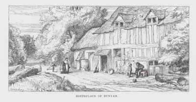 Local de nascimento de Bunyan (gravura) de James Dawson Watson