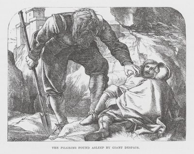 Os Peregrinos encontrados a dormir pelo Gigante do Desespero (gravura) de James Dawson Watson