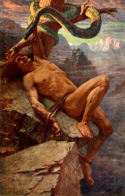 "A Punição de Loke", 1912. de James Doyle Penrose