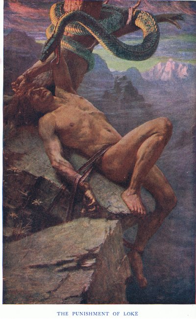 O castigo de Loke, década de 1920 de James Doyle Penrose