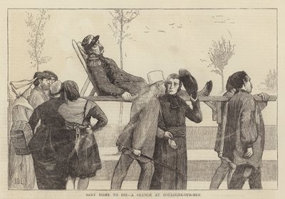 Enviado para casa para morrer, um esboço em Boulogne-sur-Mer de James Dromgole Linton