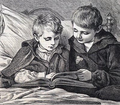 ilustração que retrata os irmãos de James Dromgole Linton