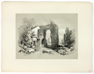 Aliscamps, W. Arles, de Seleções Pitorescas de James Duffield Harding