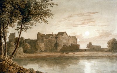 "Castelo de Allington, perto de Maidstone, Moonlight", século XIX. de James Duffield Harding
