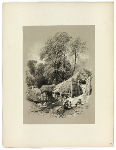 Em Dorking, de Seleções Pitorescas de James Duffield Harding