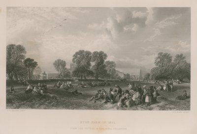 Hyde Park em 1851 de James Duffield Harding