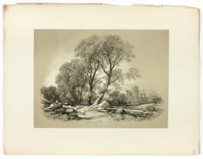 Castelo de Leicester, de Seleções Pitorescas de James Duffield Harding