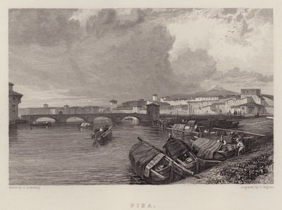 Pisa (cor litho) de James Duffield Harding