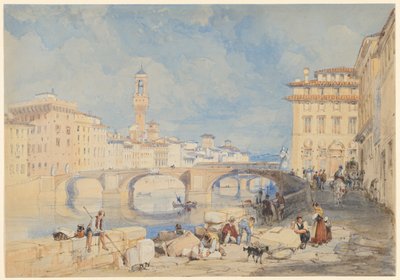 Ponte Santa Trinità, Florença de James Duffield Harding