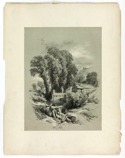 Row W. Trefriw, País de Gales, de Seleções Pitorescas de James Duffield Harding