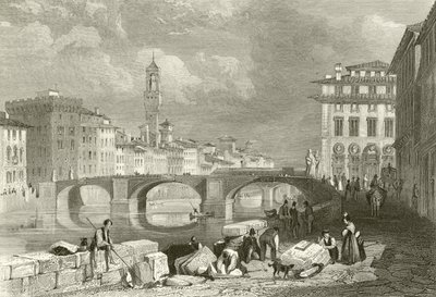 A ponte de santa trinita de James Duffield Harding