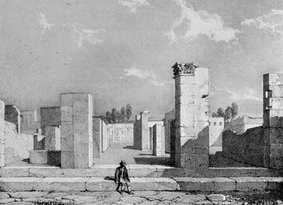 A Casa de Caio Sallust, 1828 de James Duffield Harding