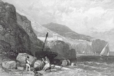 Vico, Baía de Nápoles, Itália (gravura) de James Duffield Harding