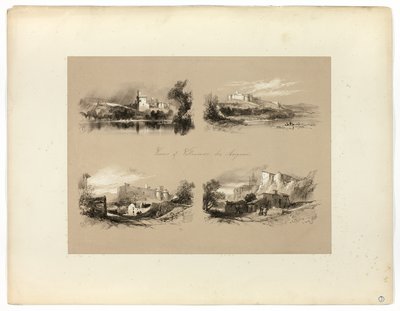 Vistas de Villeneuve les Avignon, de seleções pitorescas de James Duffield Harding