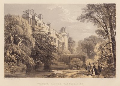 Castelo de Warwick, Warwickshire (aquatint) de James Duffield Harding