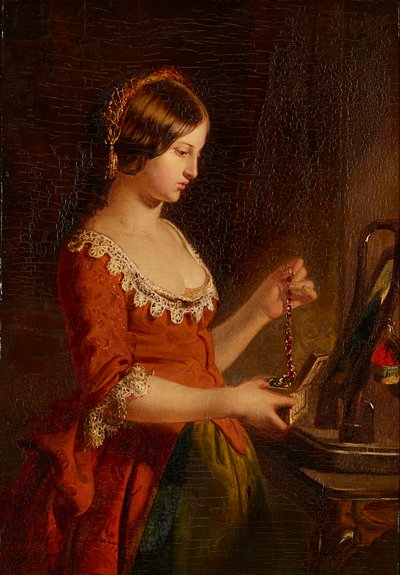O Caixão de Jóias (óleo a bordo) de James Eckford Lauder