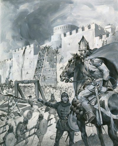 Um vasto exército de tártaros cercou Kaffa na Abissínia em 1346 de James Edwin McConnell