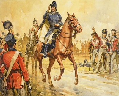 Duque de Wellington a reunir as suas tropas de James Edwin McConnell