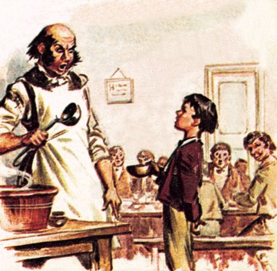 Oliver Twist a pedir mais de James Edwin McConnell