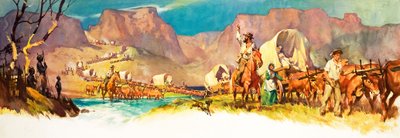 A Grande Caminhada (guache sobre papel) de James Edwin McConnell