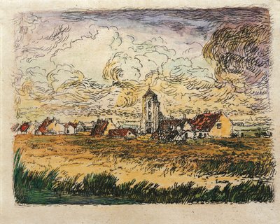 Bélgica, Pequena Vista de Mariakerke de James Ensor
