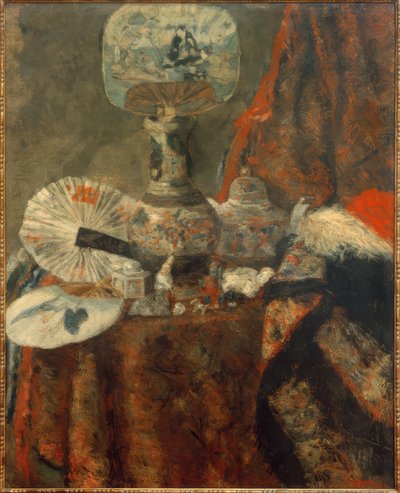 Chinoiseries, ventiladores e tecidos de James Sidney Ensor