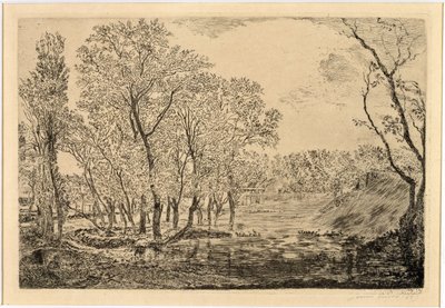 A lagoa com os choupos de James Ensor