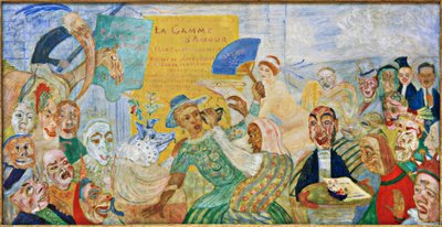 A máscara puxada para baixo de James Sidney Ensor